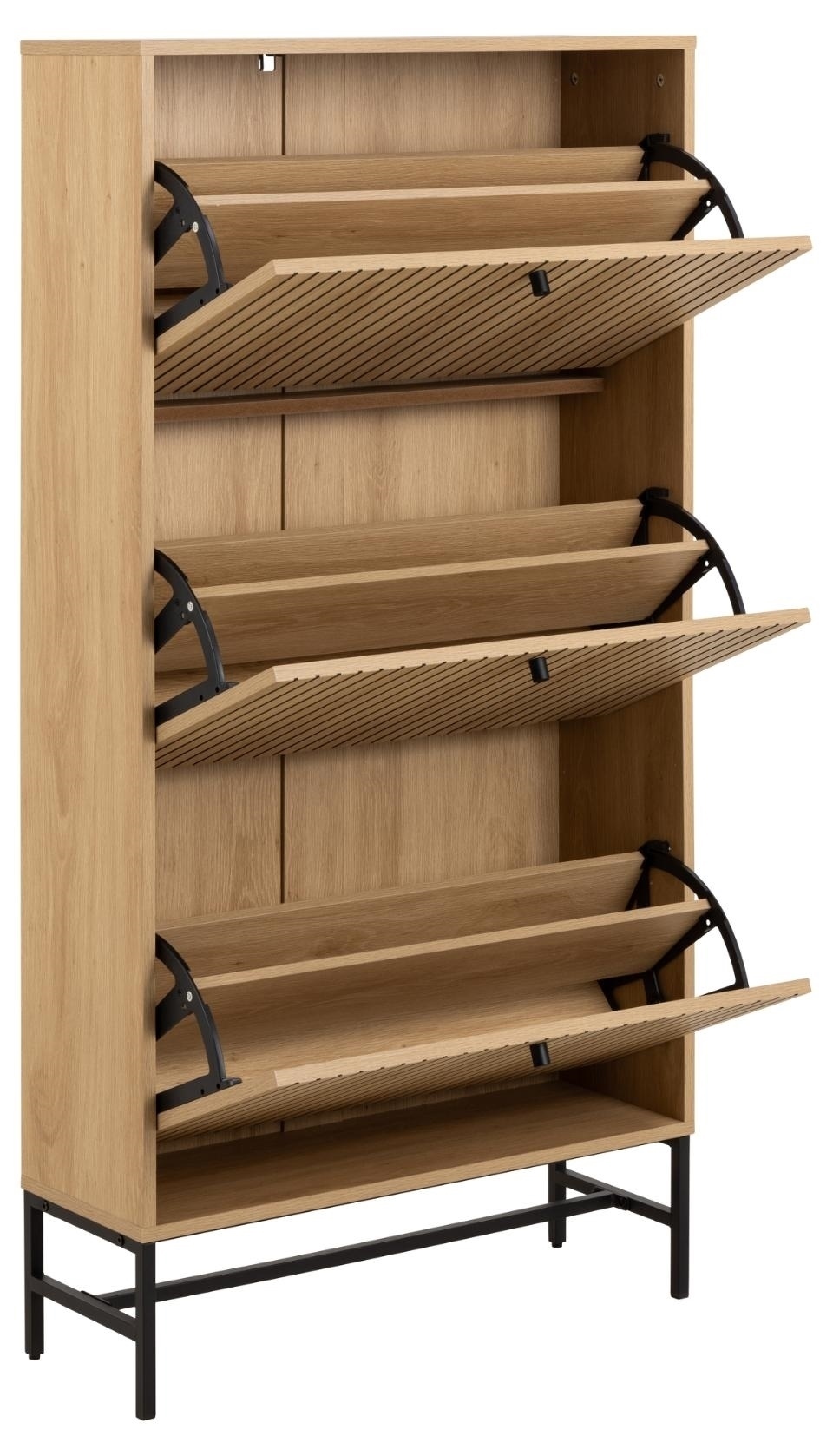 Szafka na buty Albany 3 fronty dąb naturalny - obrazek 6