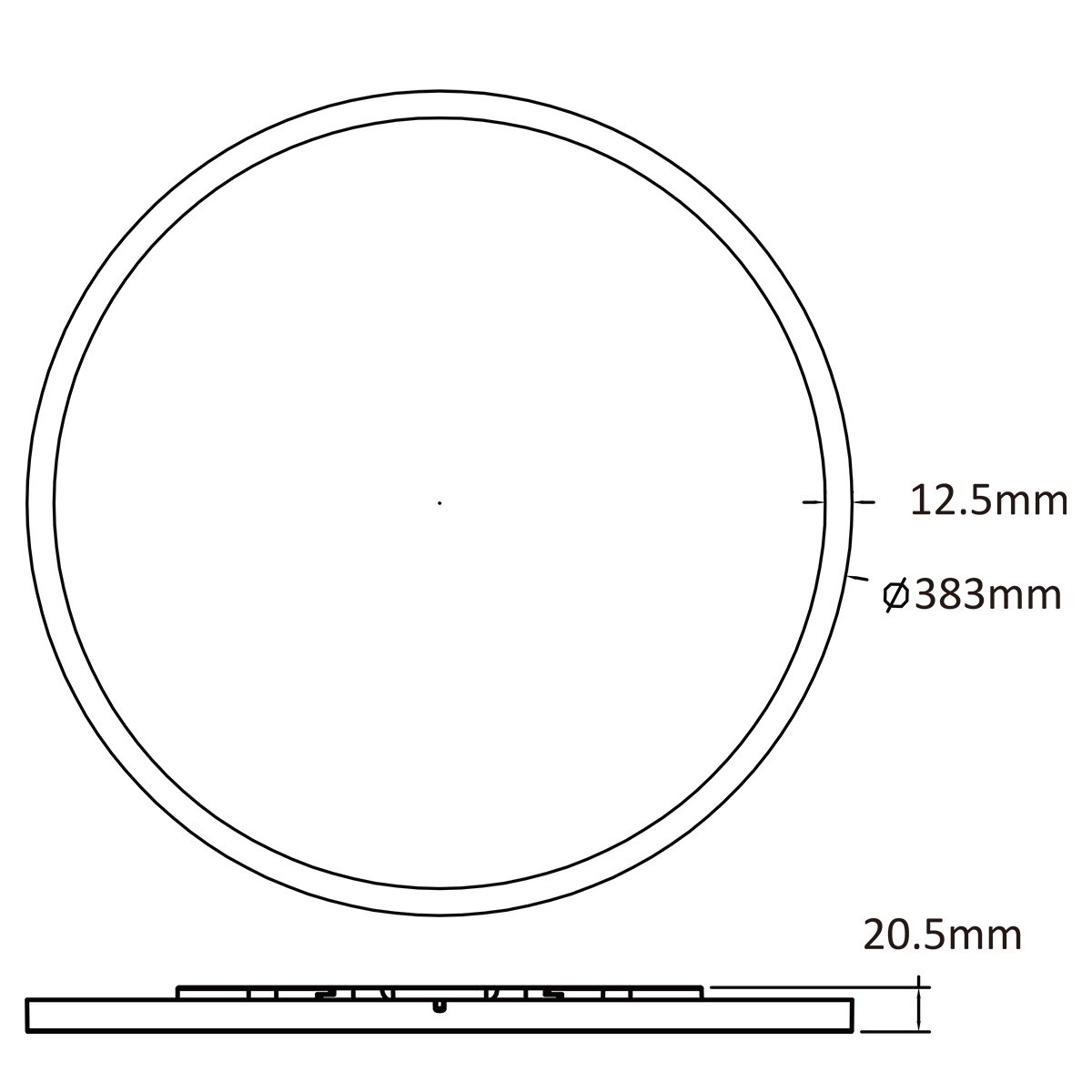 Plafon Pryzma 38 cm biały LED CCT - obrazek 5