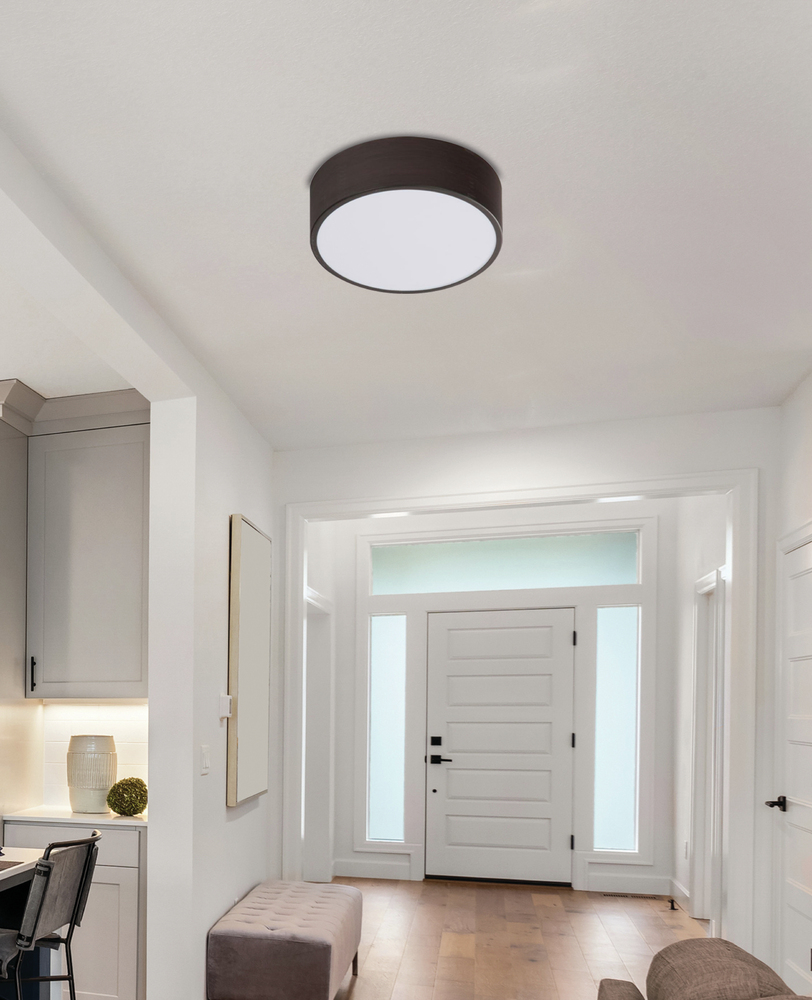 ZIGO LAMPA SUFITOWA PLAFON WENGE 250X80 10W LED 4000 K METAL KLOSZ BIAŁY - obrazek 3
