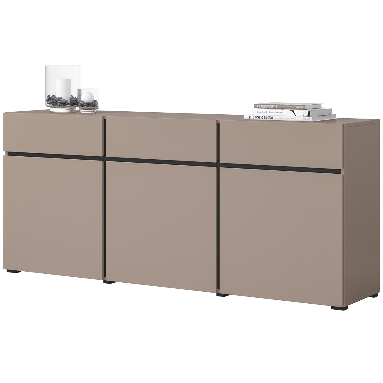 Komoda CROSI 43 congo / czarny - obrazek 4