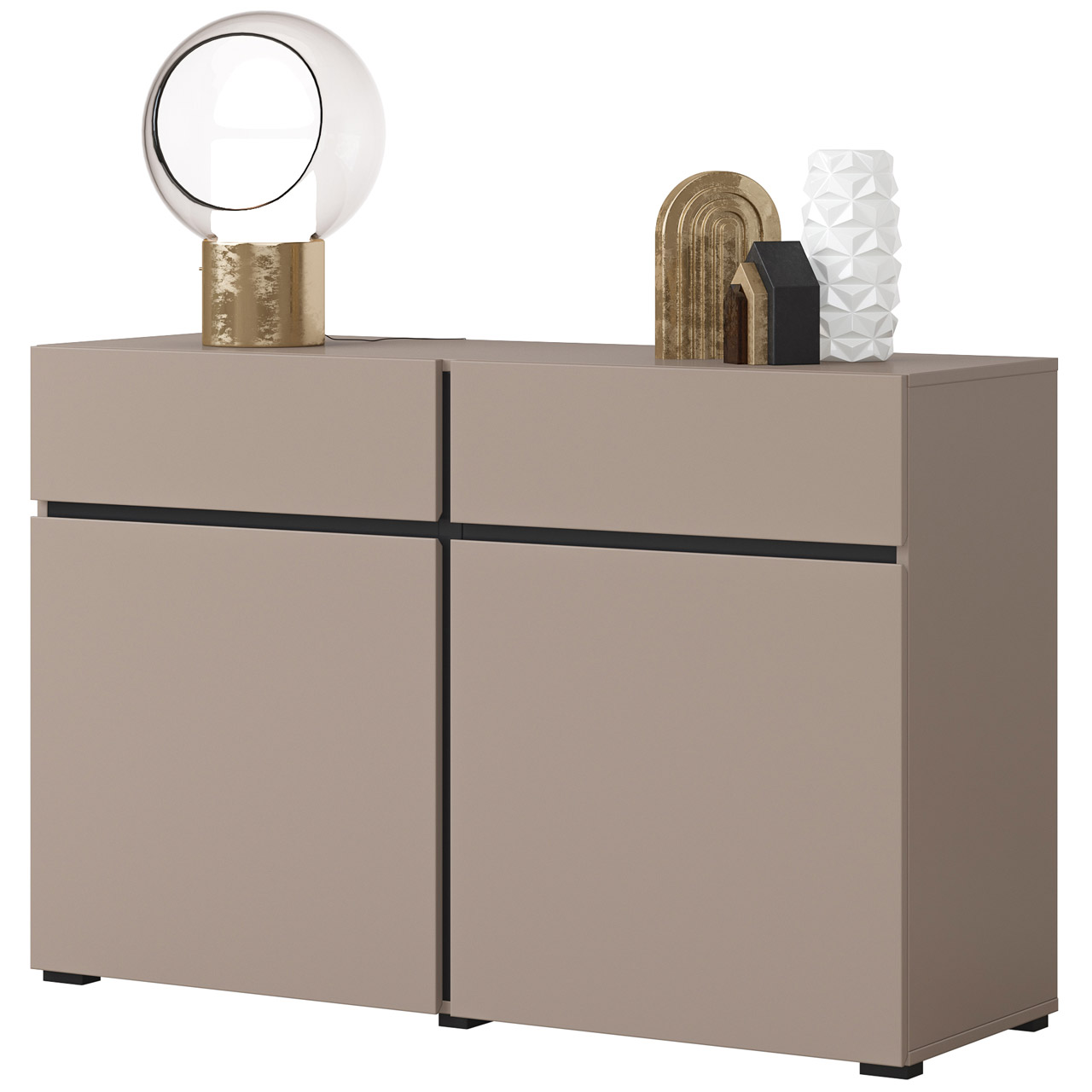 Komoda CROSI 45 congo / czarny - obrazek 4