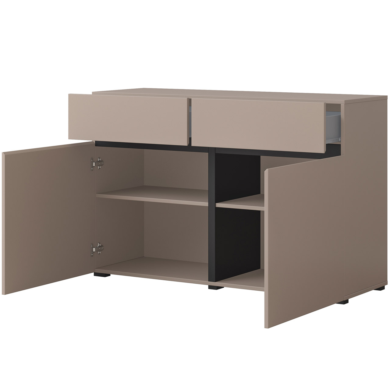 Komoda CROSI 45 congo / czarny - obrazek 5