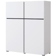 Komoda CROSI 76 biały / czarny