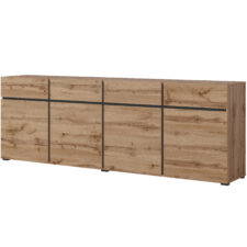 Komoda CROSI 25 dąb wotan / czarny