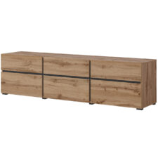 Szafka RTV CROSI 41 dąb wotan / czarny