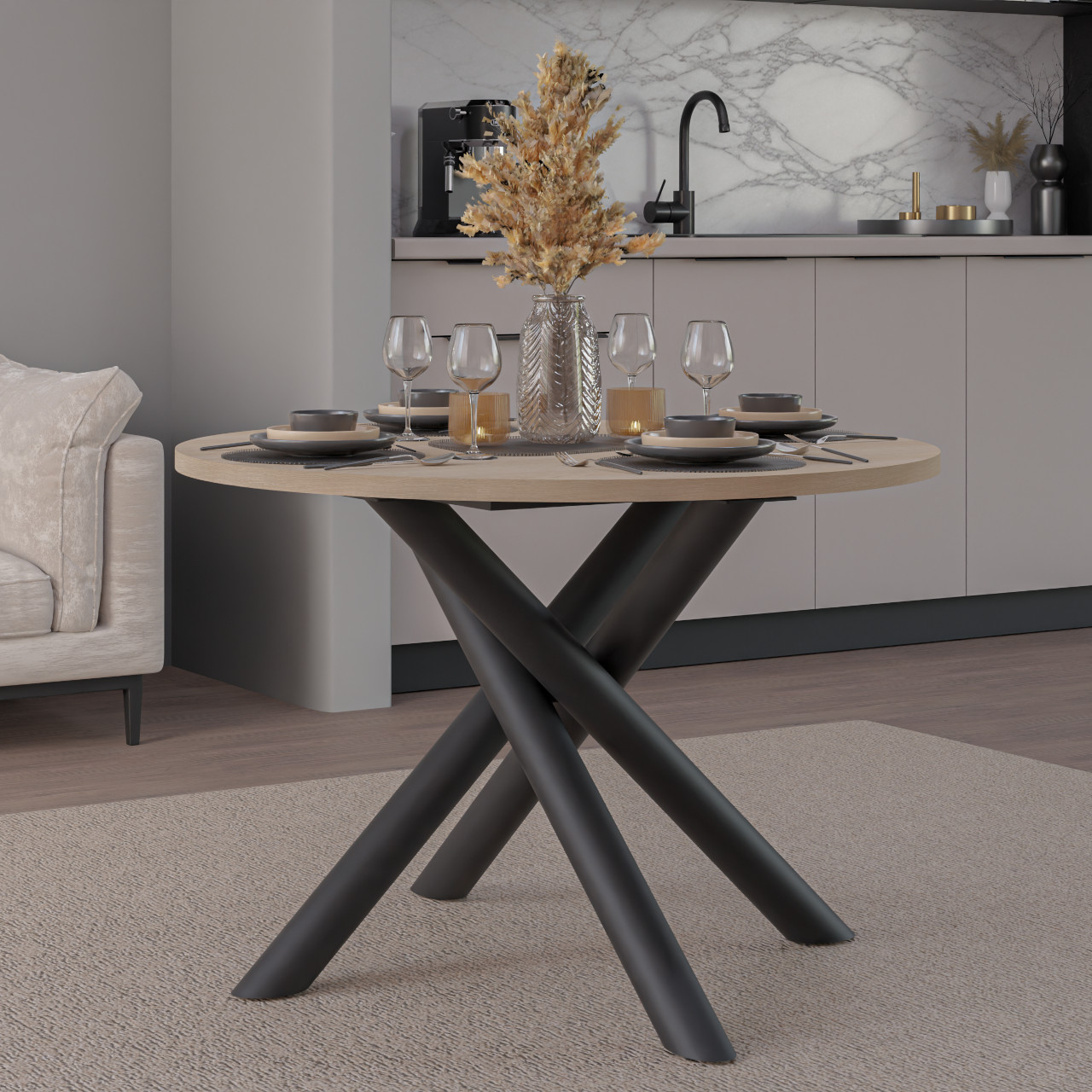 Stół WELTER dąb lindberg - obrazek 5