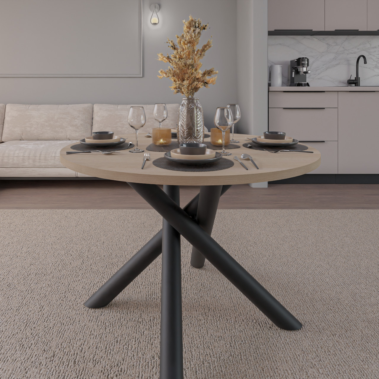 Stół WELTER dąb lindberg - obrazek 6