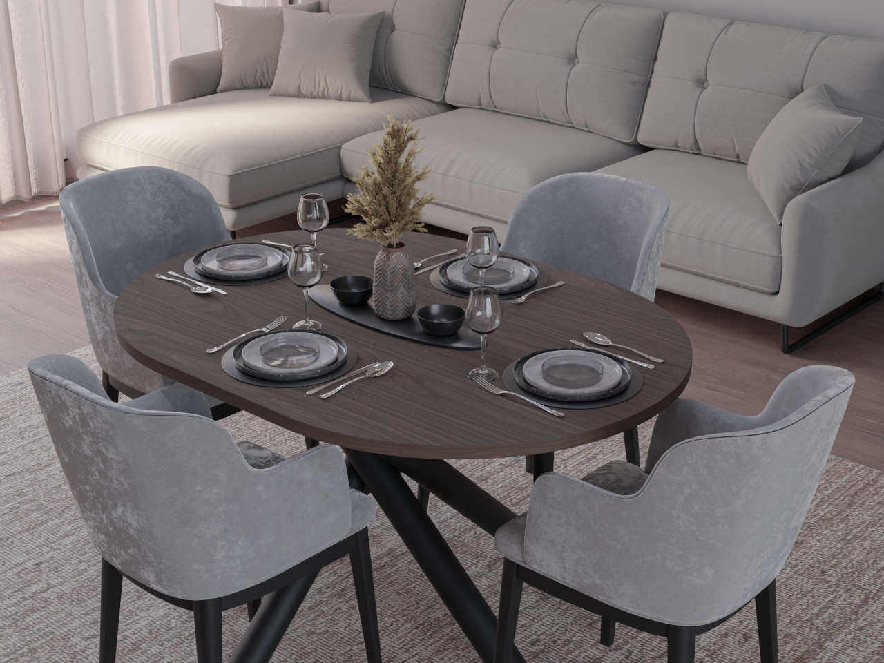 Stół WELTER PLUS orzech wisconsin - obrazek 7