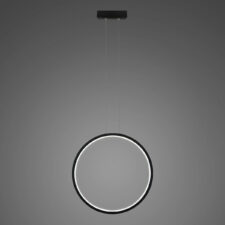 Lampa wisząca Ledowe Okręgi No.1 X 40cm 4k czarny