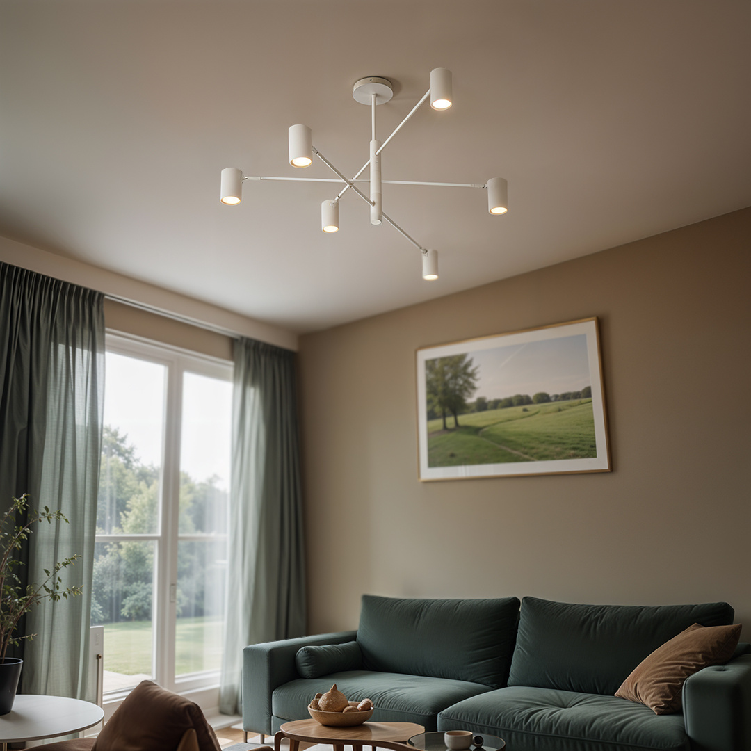 Lampa 6 x spot GU10 DD-40 biała SIENA - obrazek 3