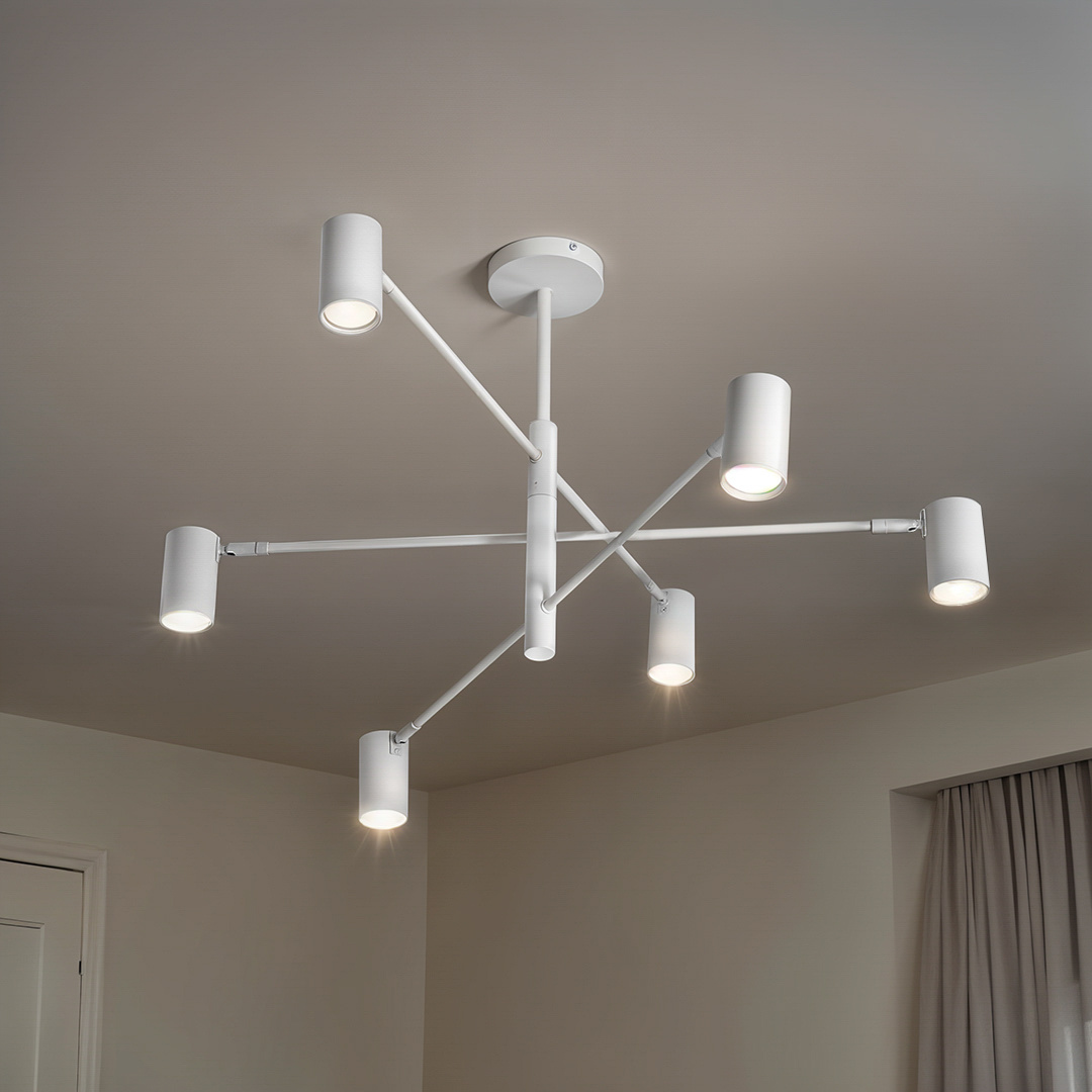 Lampa 6 x spot GU10 DD-40 biała SIENA - obrazek 5