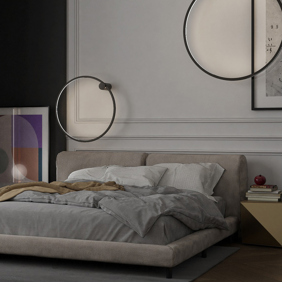 Kinkiet Mirror L czarny IP44 LED CCT - obrazek 7