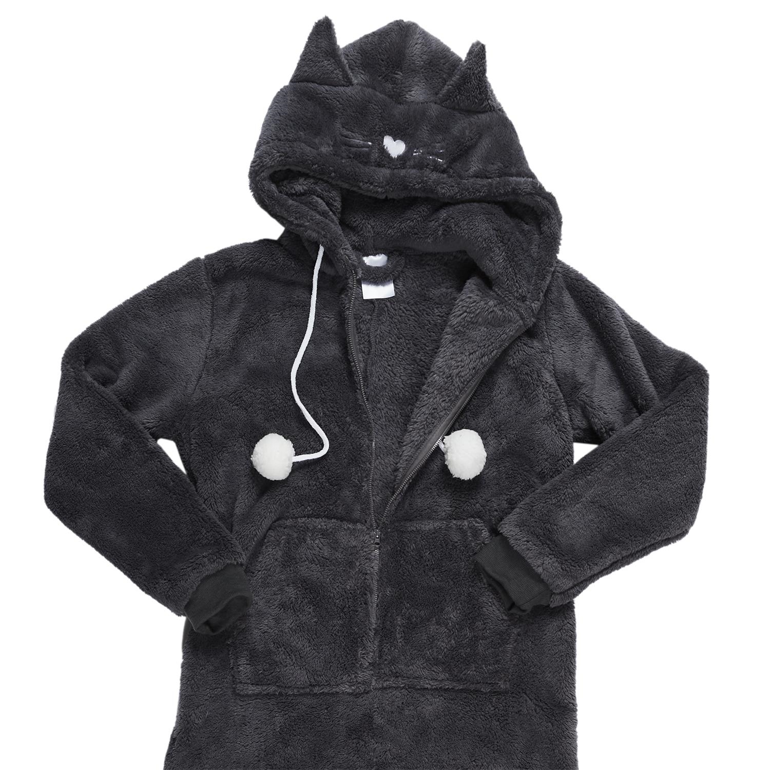 Kombinezon Onesie Kot rozmiar XL szara - obrazek 7