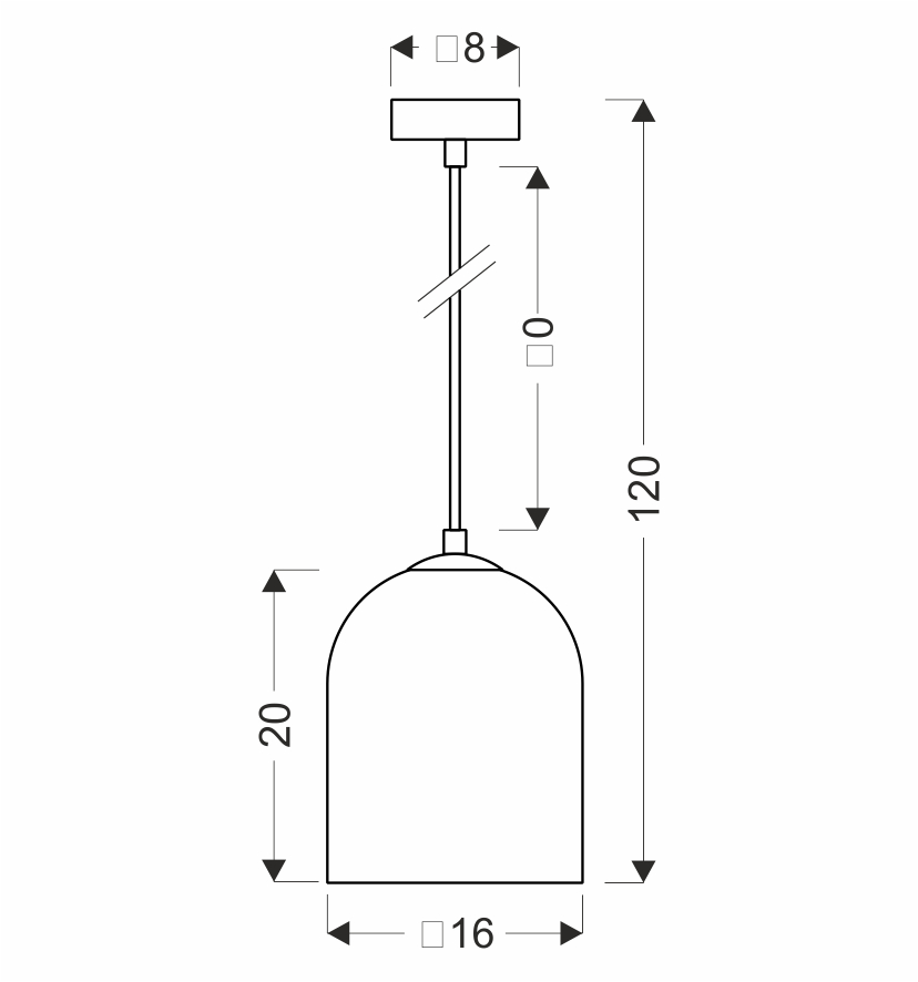 Klea lampa sufitowa czarny 1x15W G9 klosz dymiony+biały - obrazek 6