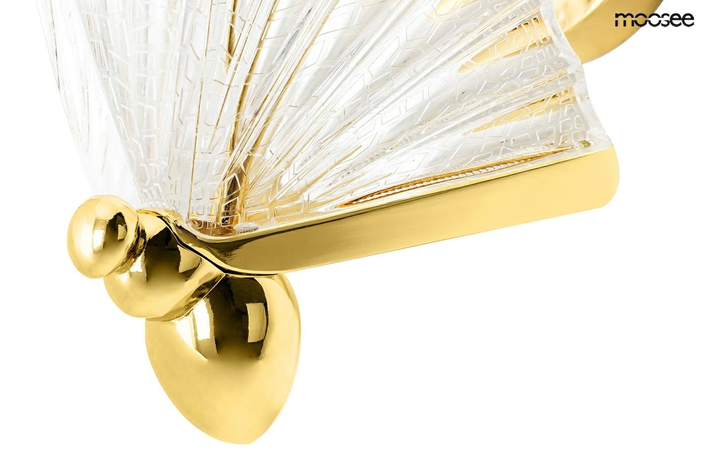 MOOSEE lampa ścienna BUTTERFLY S złota - obrazek 4