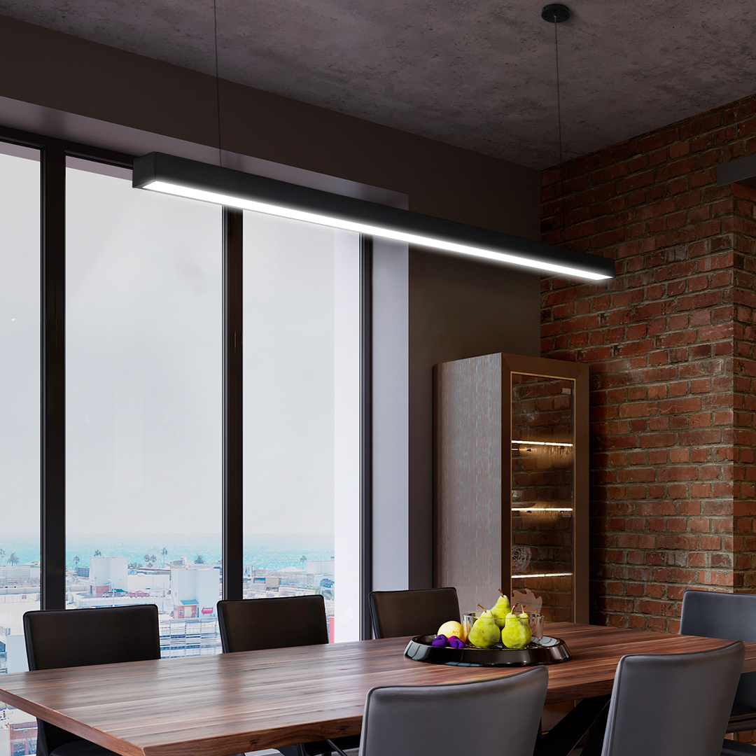 LAMPA LINIOWA LED 40W CZARNA B.ZIMNA 6000K - obrazek 3