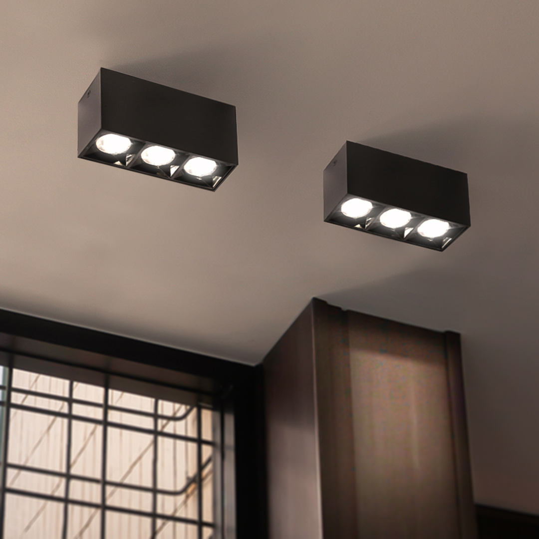Lampa liniowa natynkowa 9w 3000K czarna JDL-6T - obrazek 3