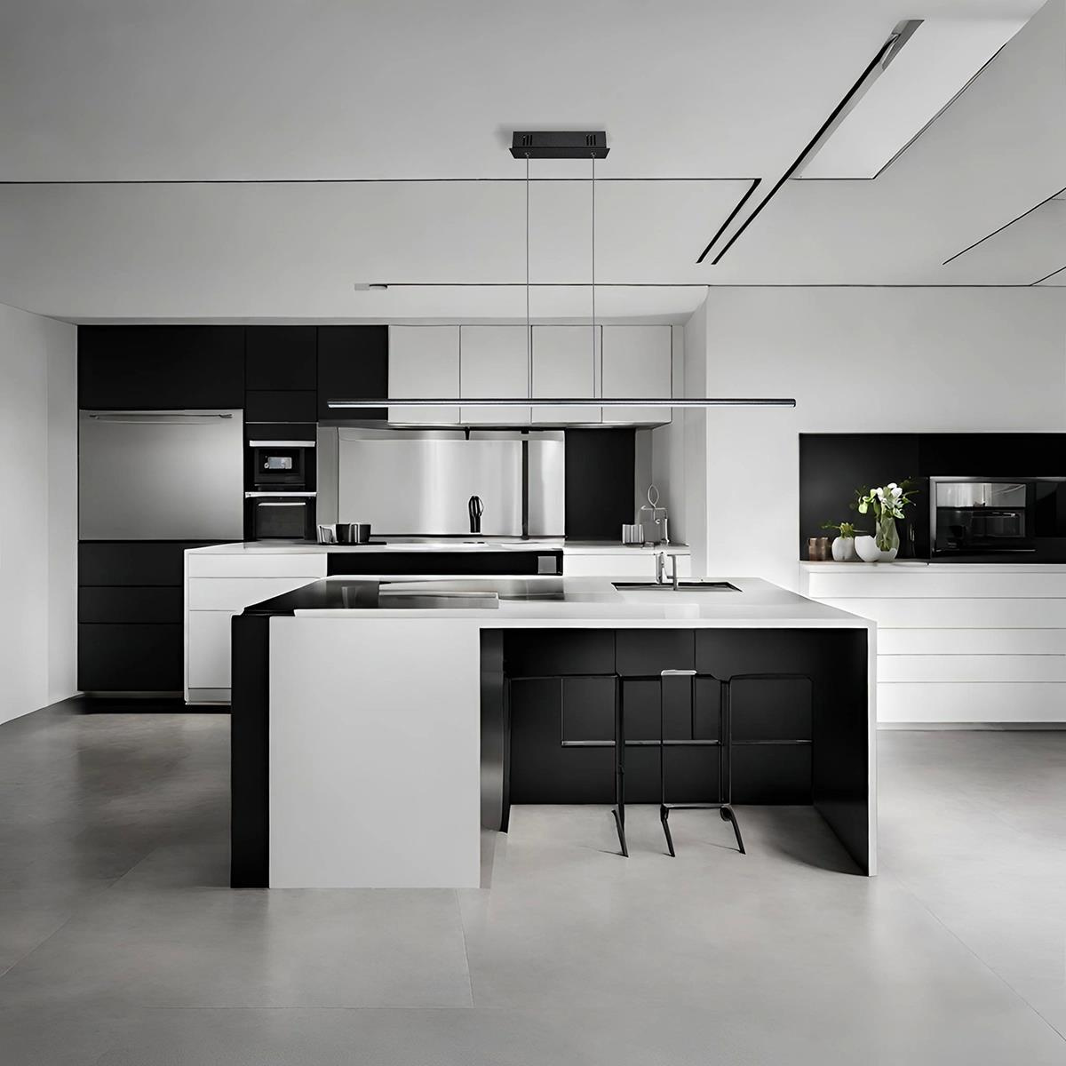 Lampa wisząca Linea No.1 100cm 4k 16W czarna - obrazek 5