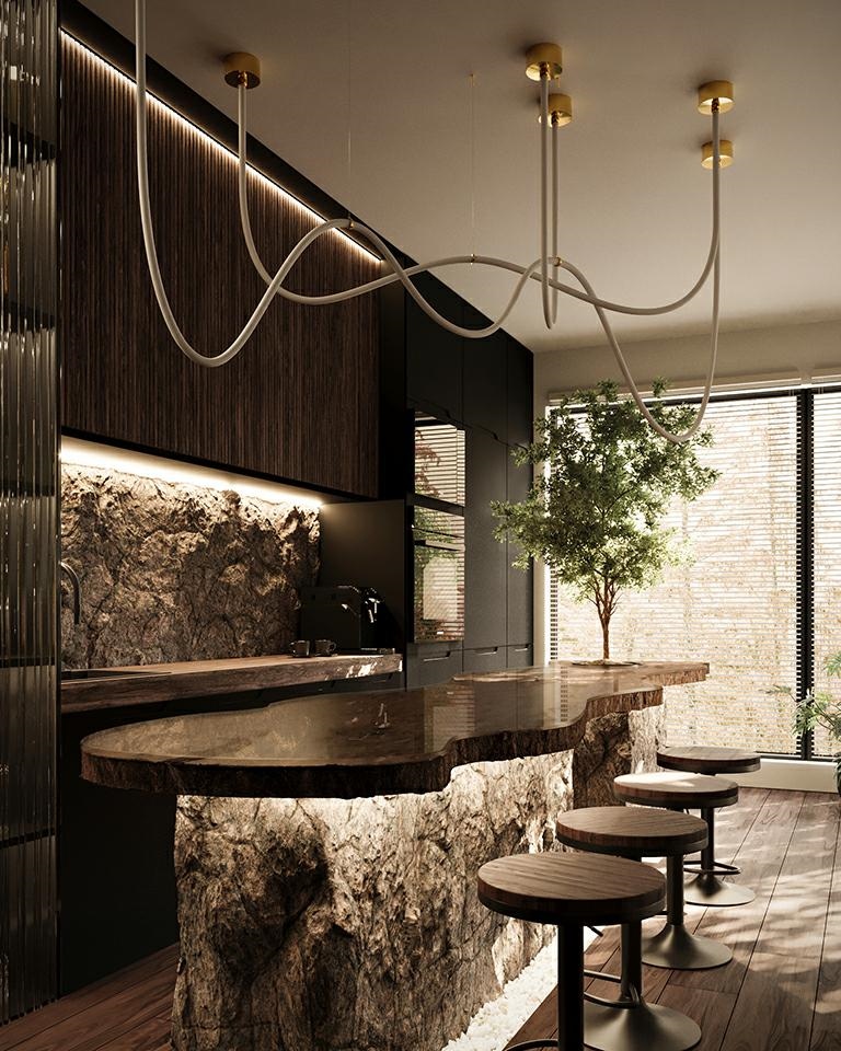 MOOSEE lampa wisząca LASSO 800 Smart złota - obrazek 11