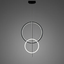 Lampa wisząca Linea No.5 60/40cm czarno biała 4k dimm v2
