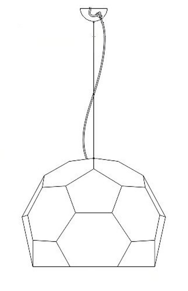 Lampa wisząca DOME półtransparentna 80 cm - obrazek 7