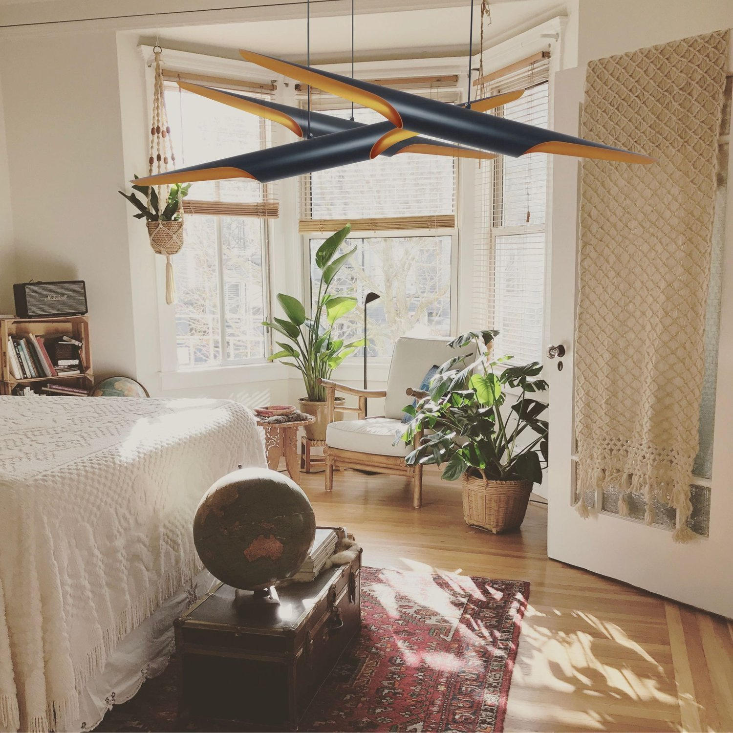 Lampa wisząca BLACK TUBE czarno złota 100 cm - obrazek 8