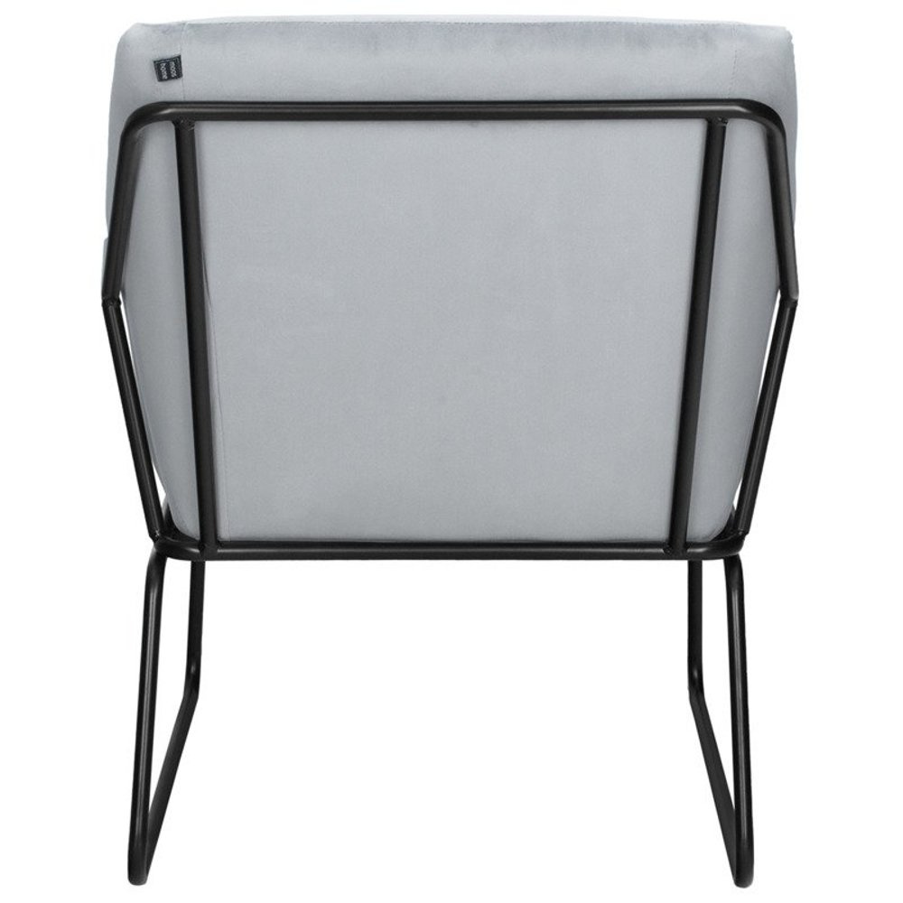 Fotel welurowy FLUENCE szary - obrazek 4