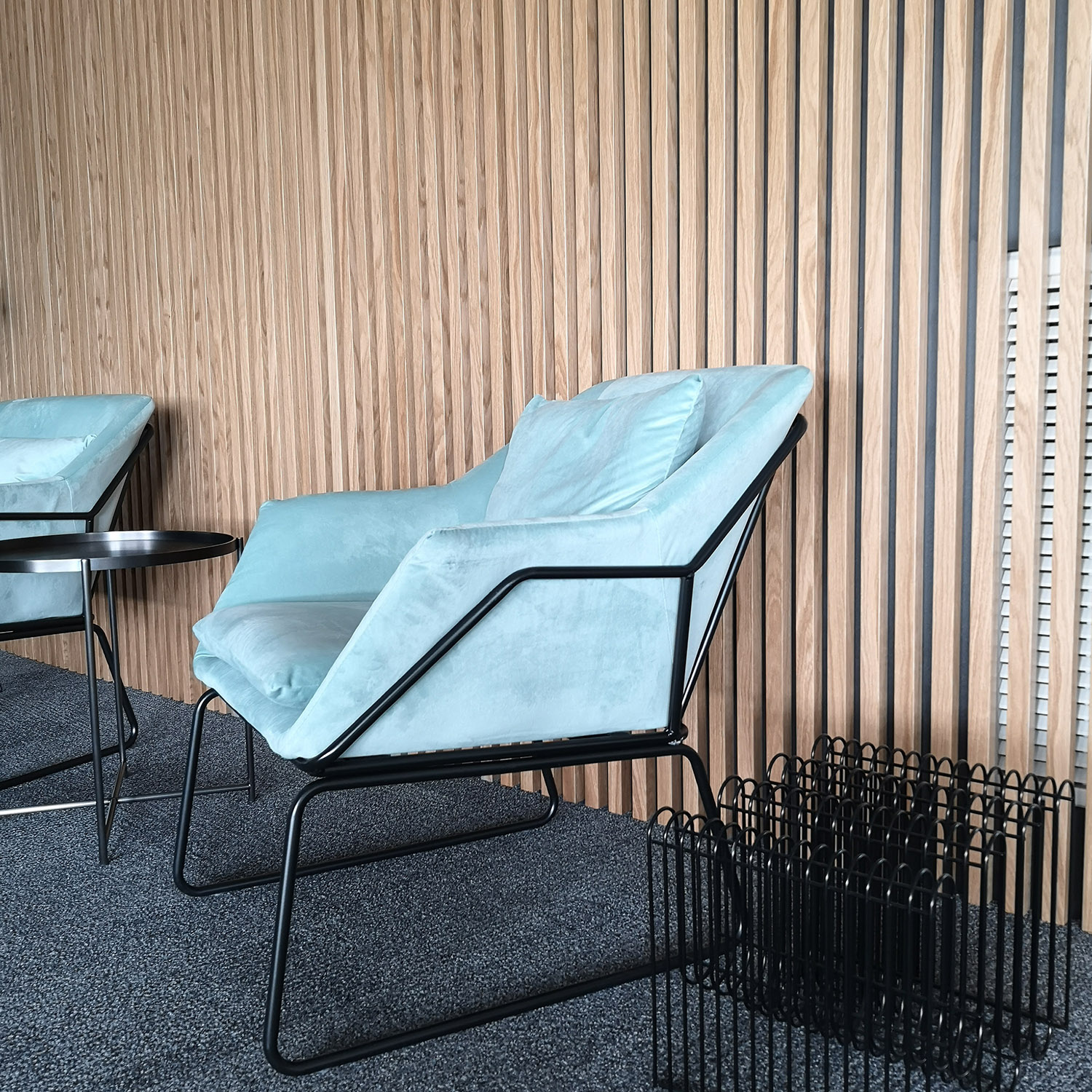 Fotel welurowy FLUENCE miętowy - obrazek 5