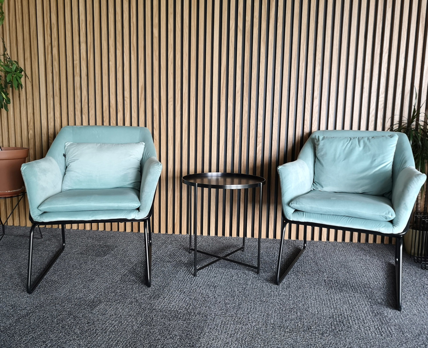 Fotel welurowy FLUENCE miętowy - obrazek 6