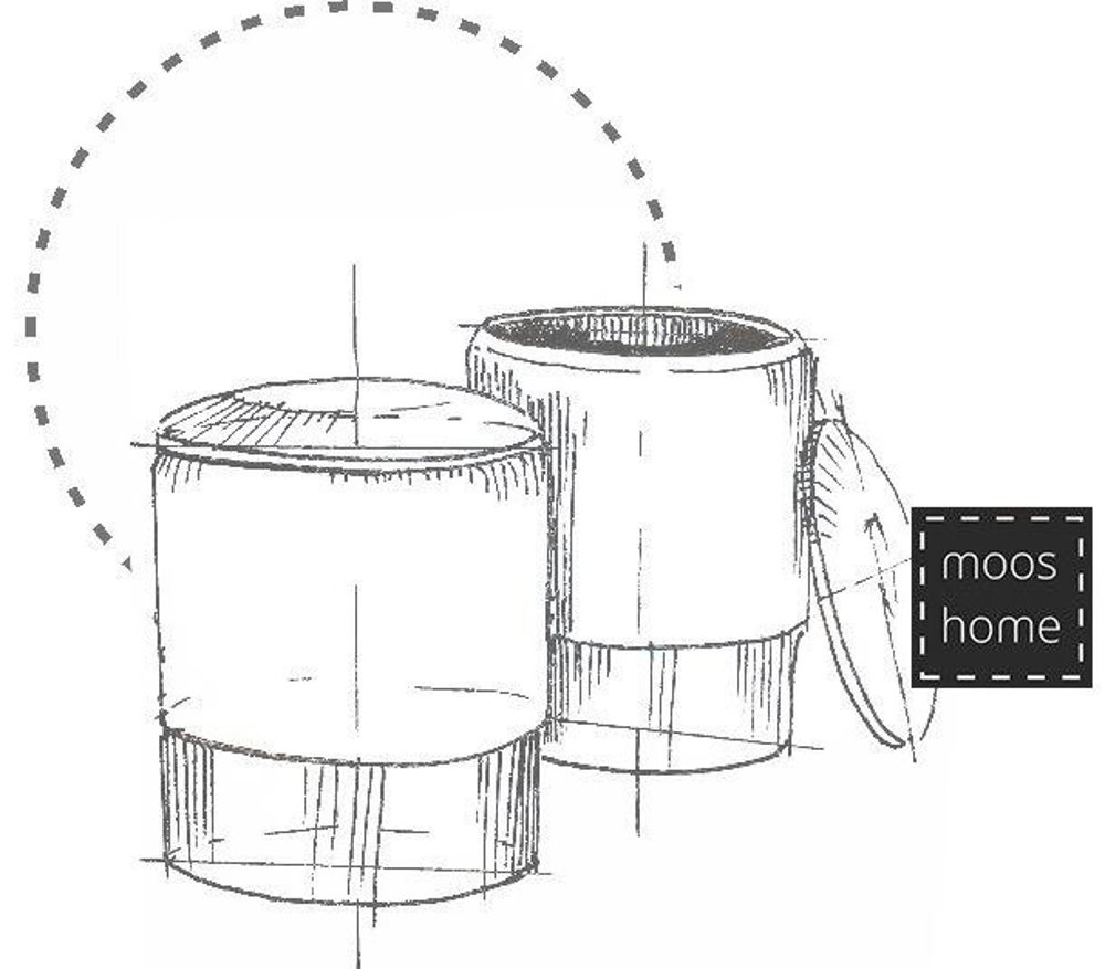 Pufa welurowa VELVET miętowa / rozm. M - obrazek 4