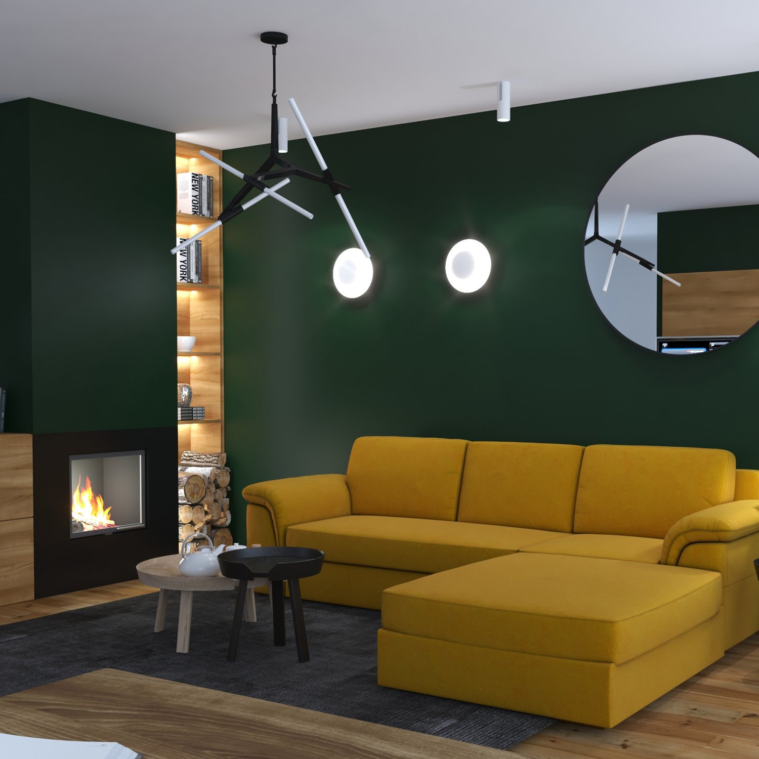 Lampa wisząca STICKS-10 czarna - obrazek 9