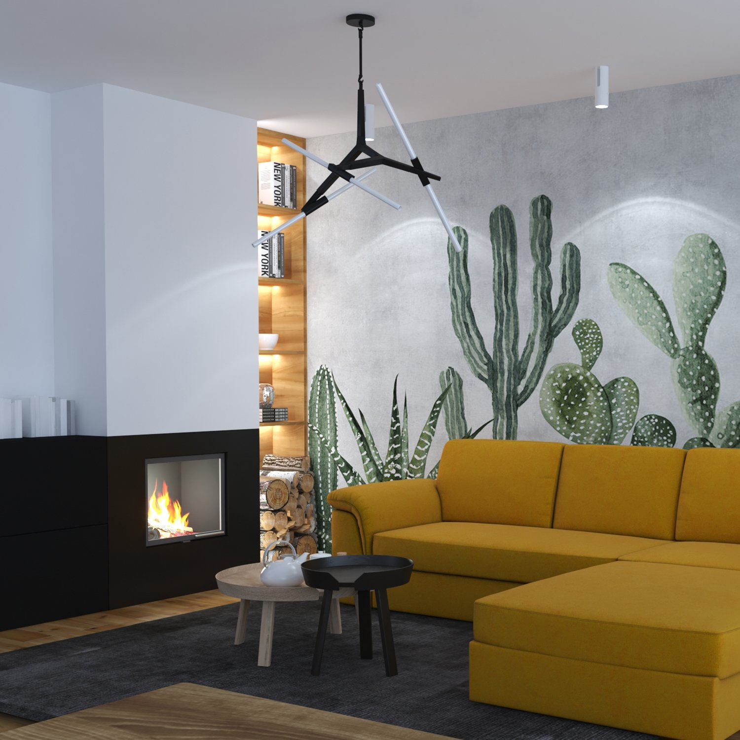 Lampa wisząca STICKS-10 czarna - obrazek 11