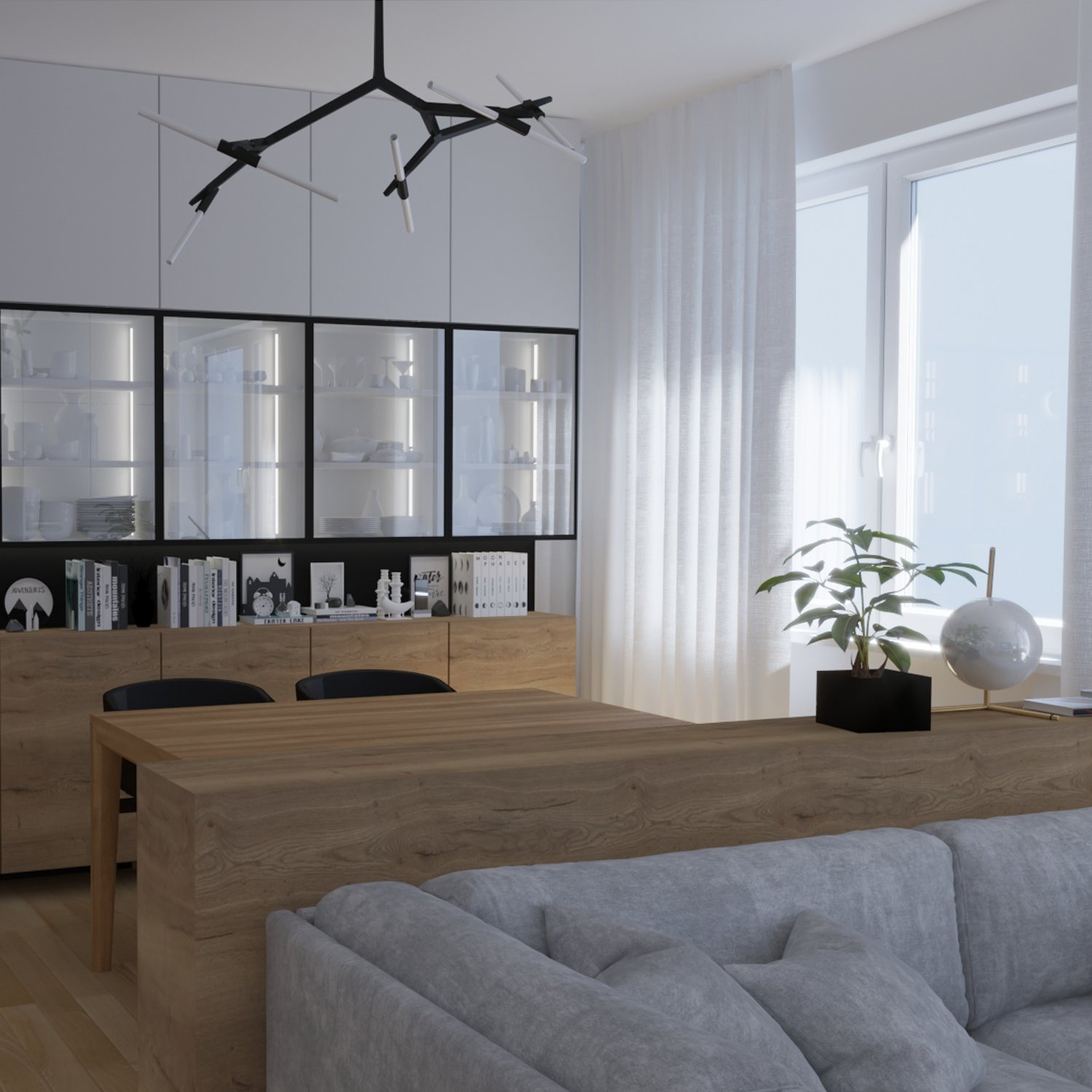 Lampa wisząca STICKS-10 czarna - obrazek 16