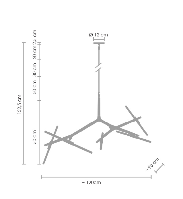 Lampa wisząca STICKS-10 czarna - obrazek 18