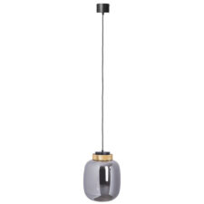 Lampa BOOM LED szaro złota 25 cm designerska szklana do wnętrz premium