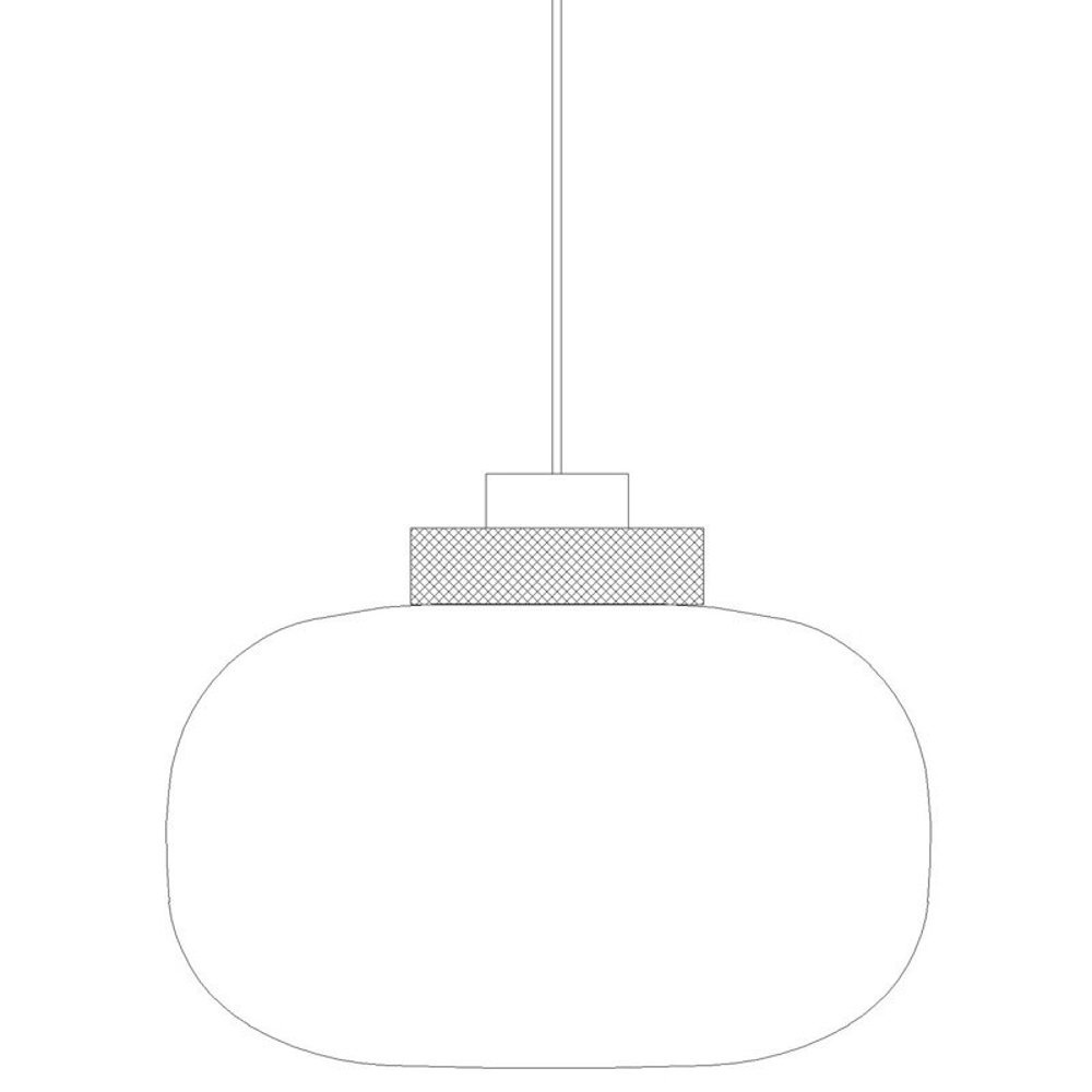 Lampa wisząca BOOM LED bursztynowo-złota 35 cm szklana elegancka do salonu - obrazek 6