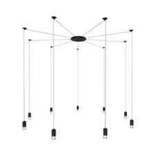 Lampa wisząca LINEA-9 czarna
