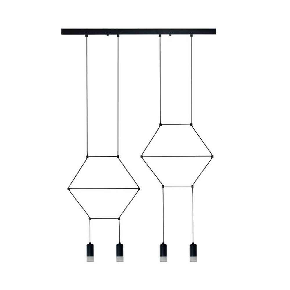 Lampa wisząca LINEA-4 LONG czarna 70 cm - obrazek 4