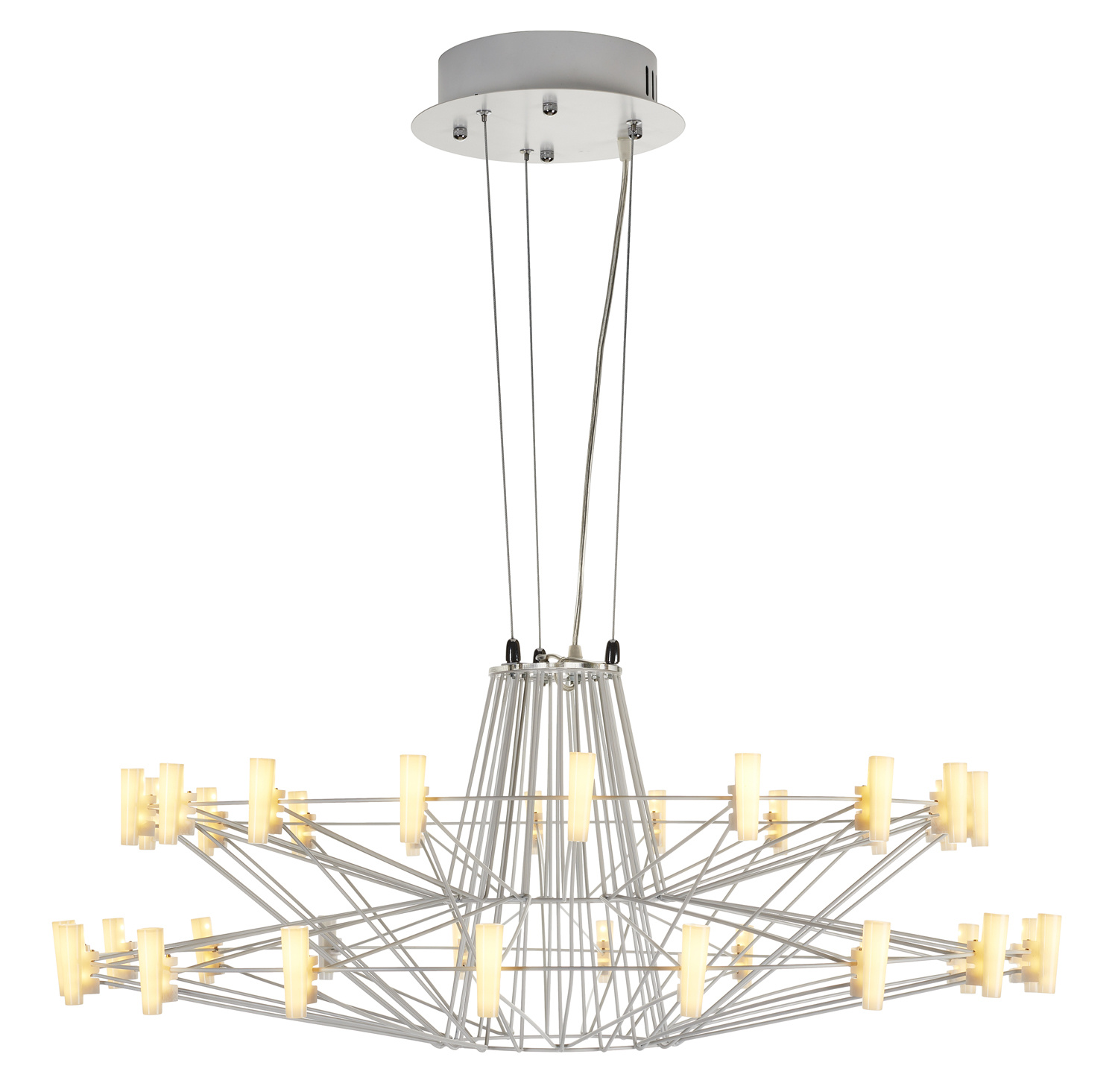 Lampa wisząca MADAME S LED biała 90 cm - obrazek 5