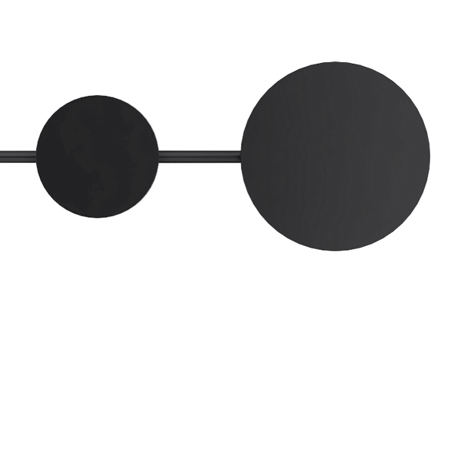 Lampa ścienna CLEX - 6 LED czarna 89 cm - obrazek 3