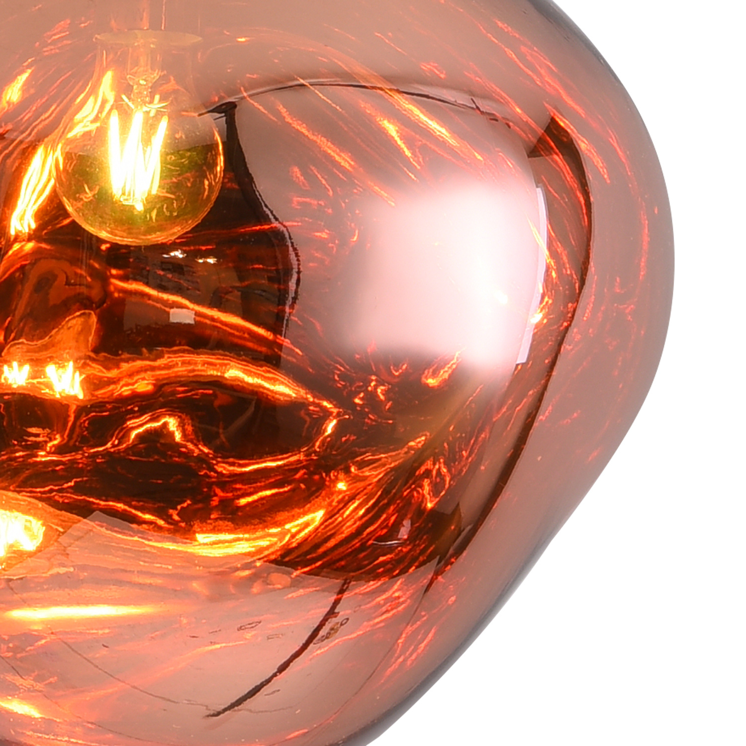 Lampa wisząca GLAM L miedziana 38 cm - obrazek 7