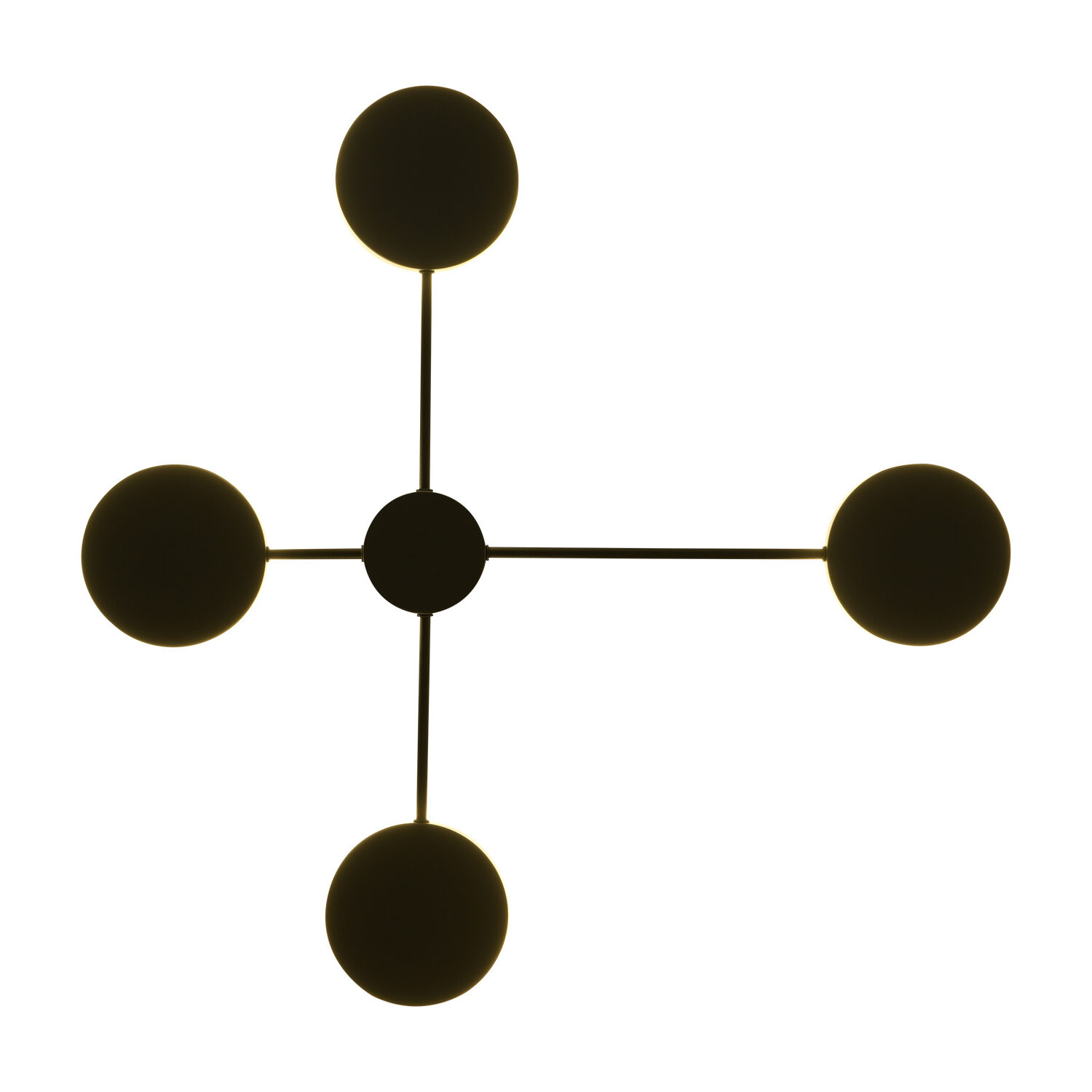 Lampa ścienna CLEX - 4 LED czarna 75 cm - obrazek 3