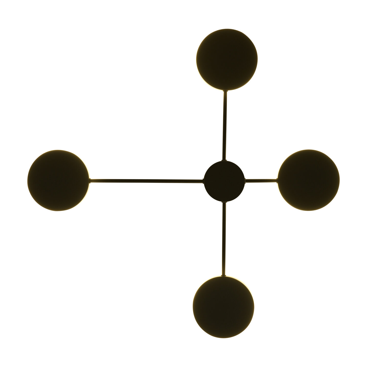 Lampa ścienna CLEX - 4 LED czarna 112 cm - obrazek 4