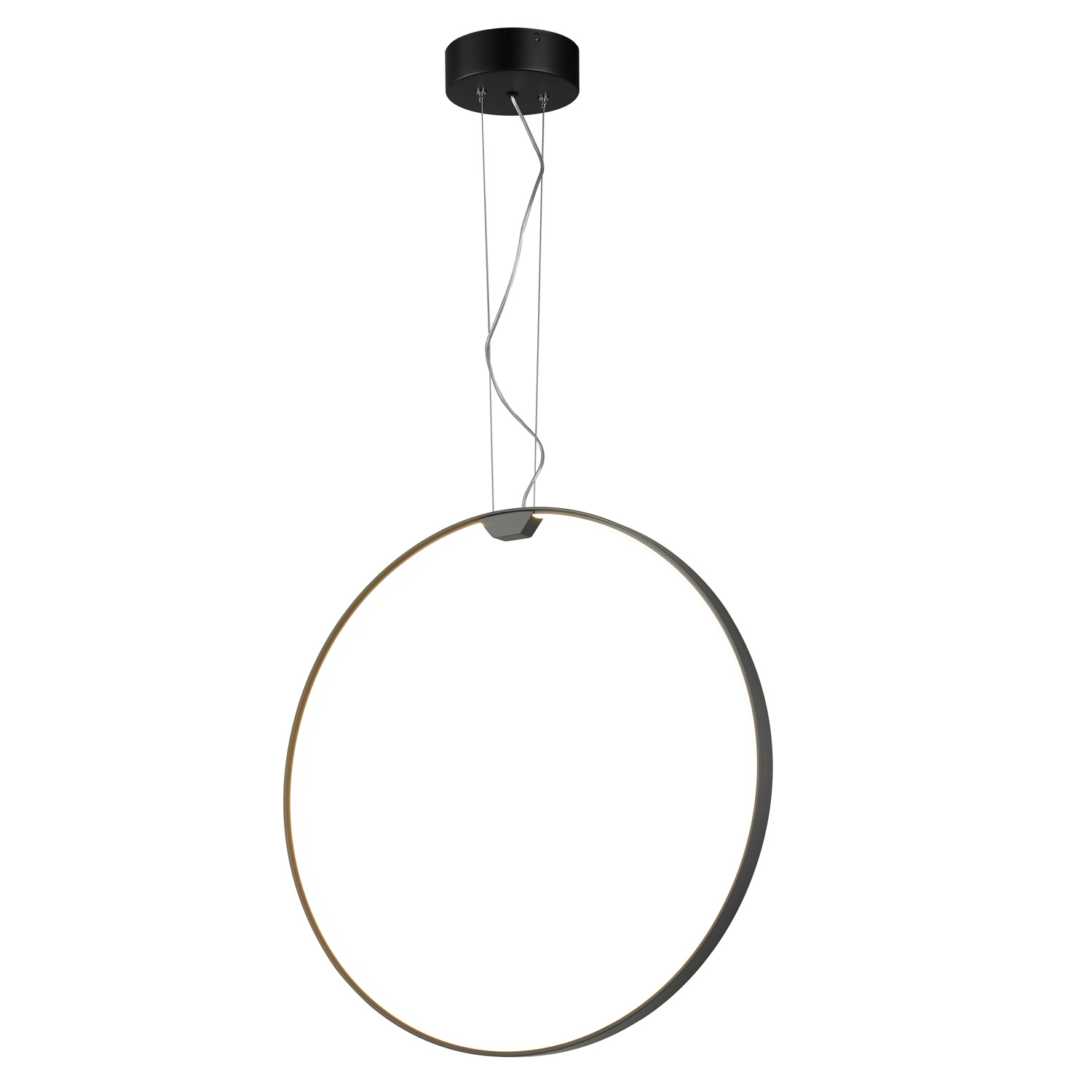 Lampa wisząca ACIRCULO led czarna 60 cm - obrazek 4