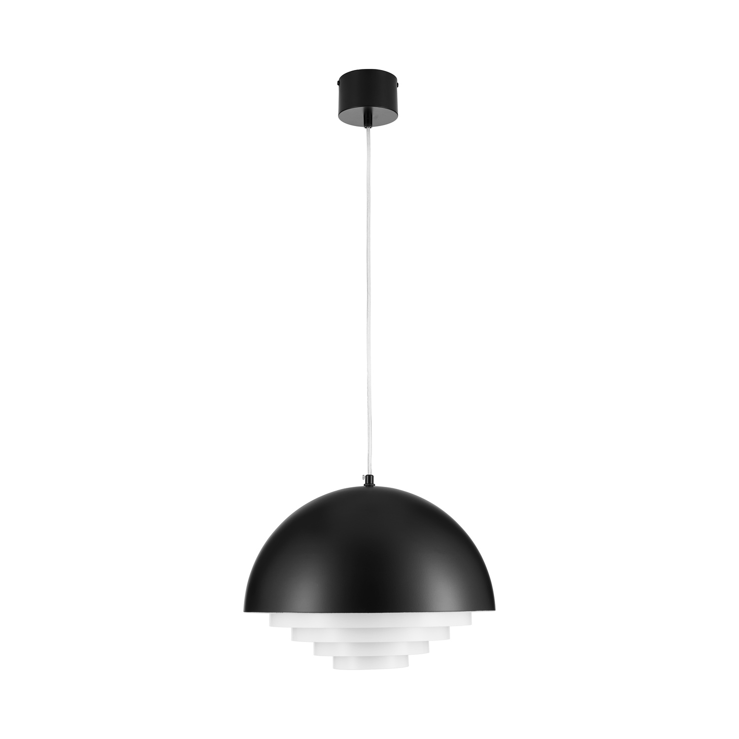 Lampa wisząca DIVERSO czarna matowa 35 cm - obrazek 4