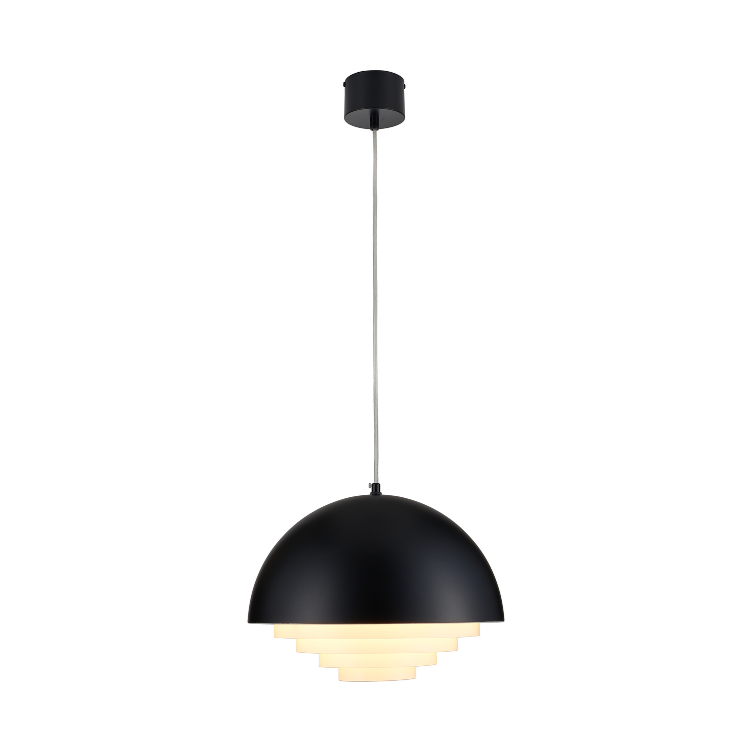 Lampa wisząca DIVERSO czarna matowa 35 cm - obrazek 5