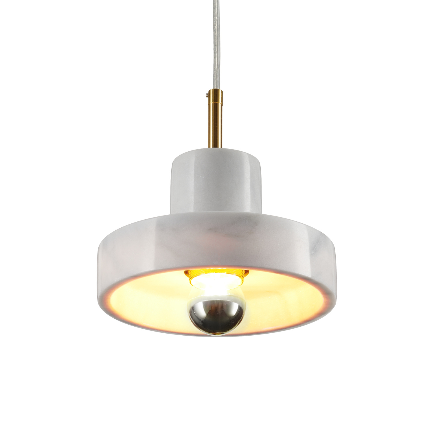 Lampa wisząca UNIVERSO marmurowo złota 18 cm - obrazek 9