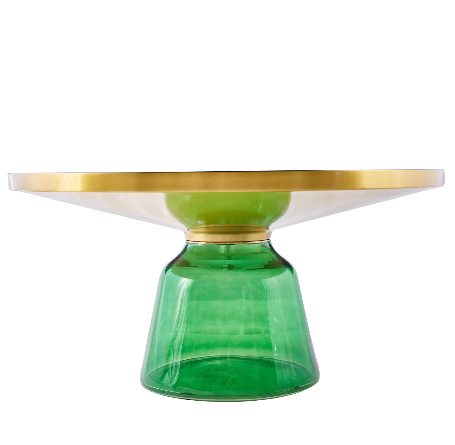 Stolik kawowy DOLCE FLAT zielono czarny 75 cm - obrazek 4