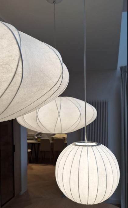 Lampa wisząca SILK biała 30 cm - obrazek 3