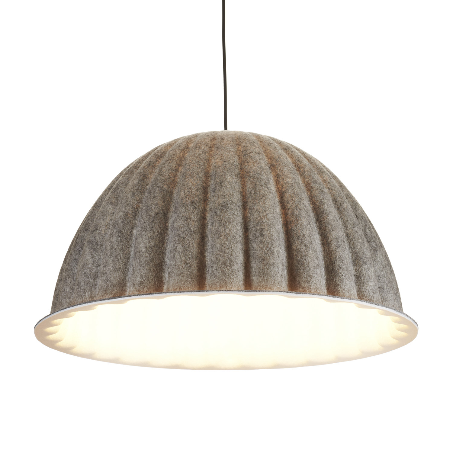Lampa wisząca FELT filc szary 55 cm - obrazek 5